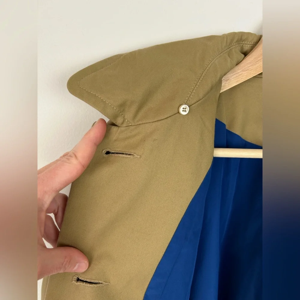 Maje Short Khaki Trench Jacket - Picture 8 of 8